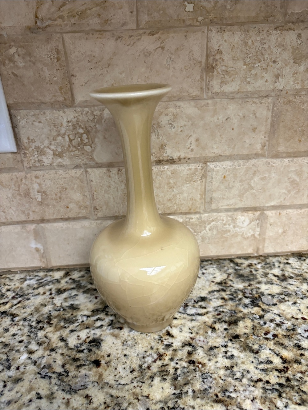 Neutral Cream Ceramic Bud Vase - Elegant Home Accent